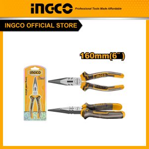 Kèm mũi nhọn 160mm (6 inch) INGCO HLNP08168 thép cacbon #55 - Đồ nghề, dụng cụ cầm tay, máy móc thiết bị INGCO chính hãng, gi