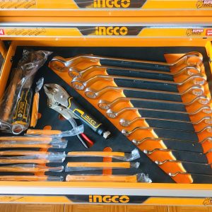 Tủ đựng đồ nghề 7 ngăn có bánh xe 328 chi tiết INGCO HTCS273281 sửa xe máy, xe ô tô bảo trì cho thợ, kỹ thuật - Đồ nghề, dụng