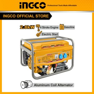 Máy phát điện 2.8kW INGCO GE30005-1 động cơ xăng 4 thì, OHV đề nổ giật nổ cuộn nhôm - Đồ nghề, dụng cụ cầm tay, máy móc thiết