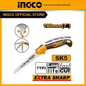 Cưa cầm tay gấp gọn 7 inch INGCO HFSW1806 cưa gỗ - Đồ nghề, dụng cụ cầm tay, máy móc thiết bị INGCO chính hãng, giá tốt - hìn