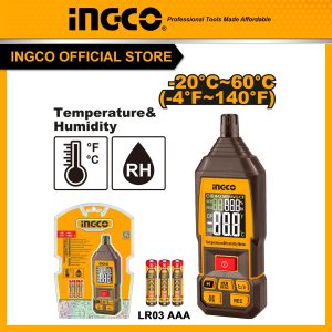 Máy đo độ ẩm và nhiệt độ môi trường INGCO HETHT031 - Đồ nghề, dụng cụ cầm tay, máy móc thiết bị INGCO chính hãng, giá tốt - h