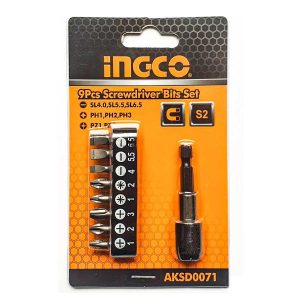 Bộ đầu nối tua vít 9 chi tiết INGCO AKSD0071 - hình ảnh sản phẩm