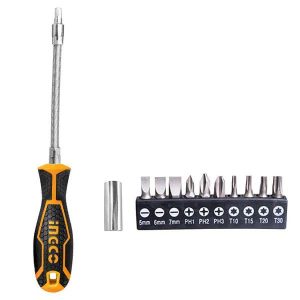 Bộ 12 tua vít thân mềm INGCO AKSDFL1208 - hình ảnh sản phẩm