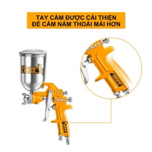 Súng phun sơn khí nén giá rẻ Ingco ASG4042 - Đồ nghề, dụng cụ cầm tay, máy móc thiết bị INGCO chính hãng, giá tốt - góc nhìn
