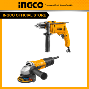 Bộ Combo INGCO BTCB202411 - Máy khoan búa 680W ID6808E + Máy mài góc 900W cốt M10 đĩa 100mm AG900282 - Đồ nghề, dụng cụ cầm t