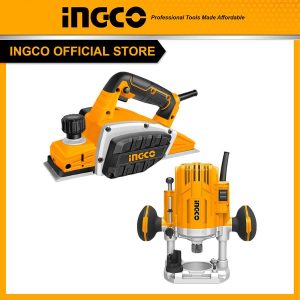 Bộ Combo INGCO BTCB202415 - Máy phay gỗ 1600W RT160028 + Máy bào điện 750W PL7508 - Đồ nghề, dụng cụ cầm tay, máy móc thiết b