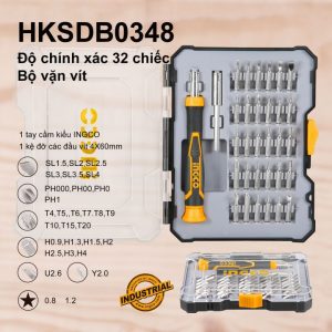 Bộ 32 đầu vít Ingco HKSDB0348 - Đồ nghề, dụng cụ cầm tay, máy móc thiết bị INGCO chính hãng, giá tốt - góc nhìn 5