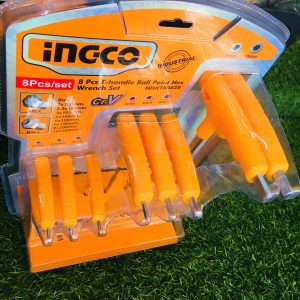 Bộ 8 chìa lục giác tay cầm chữ T INGCO HHKT80828 - Đồ nghề, dụng cụ cầm tay, máy móc thiết bị INGCO chính hãng, giá tốt - góc