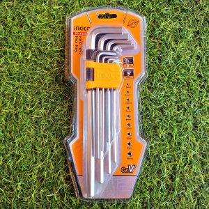 Bộ 9 chìa lục giác tay cầm dài INGCO HHK11092 - góc nhìn 3