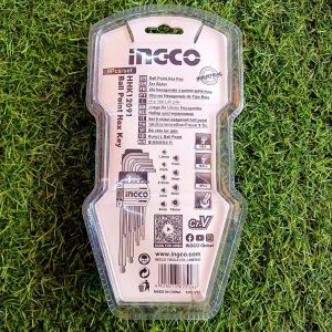 Bộ 9 chìa lục giác đầu tròn INGCO HHK12091 - góc nhìn 5
