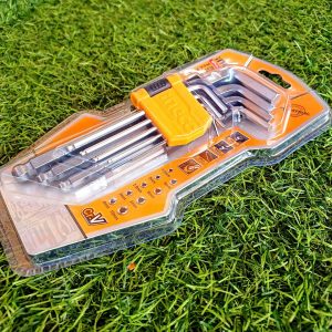 Bộ 9 chìa lục giác đầu tròn INGCO HHK12091 - góc nhìn 4