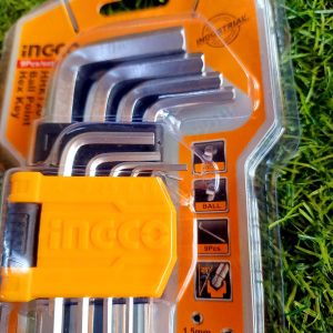 Bộ 9 chìa lục giác đầu tròn INGCO HHK12091 - góc nhìn 2