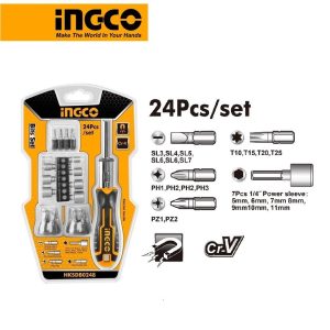 Bộ tua vít 24 món Ingco HKSDB0248 - Đồ nghề, dụng cụ cầm tay, máy móc thiết bị INGCO chính hãng, giá tốt - hình ảnh sản phẩm
