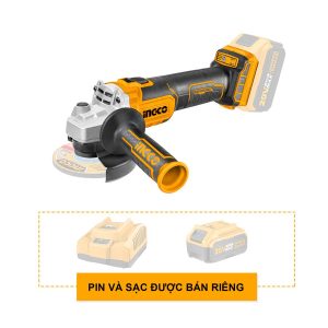 Máy mài góc pin 20V M10 motor không chổi than INGCO CAGLI201008 - Đồ nghề, dụng cụ cầm tay, máy móc thiết bị INGCO chính hãng
