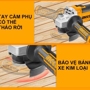 Máy mài góc pin 20V M10 motor không chổi than INGCO CAGLI201008 - Đồ nghề, dụng cụ cầm tay, máy móc thiết bị INGCO chính hãng