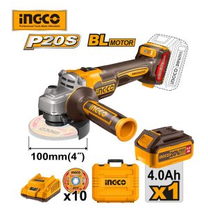 Máy mài góc pin 20V M10 motor không chổi than INGCO CAGLI211041 - Đồ nghề, dụng cụ cầm tay, máy móc thiết bị INGCO chính hãng