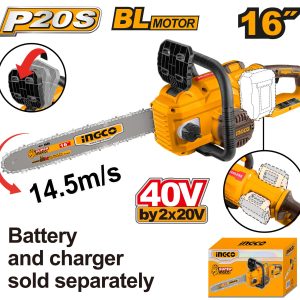 Máy cưa xích dùng pin Ingco CGSLI40168 16 inch - hình ảnh sản phẩm