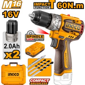 Máy khoan 3 chức năng có búa motor không chổi than hệ pin 16V Ingco CIDLI16682 - Đồ nghề, dụng cụ cầm tay, máy móc thiết bị I