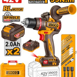 Máy khoan búa 3 chức năng không chổi than 42V max INGCO CIDLI429982 99Nm - Đồ nghề, dụng cụ cầm tay, máy móc thiết bị INGCO c