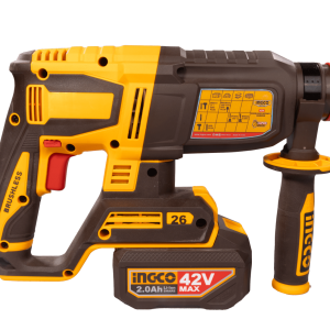 Máy khoan bê tông pin 3 chức năng không chổi than 42V max INGCO CRHLI422682 - Đồ nghề, dụng cụ cầm tay, máy móc thiết bị INGC
