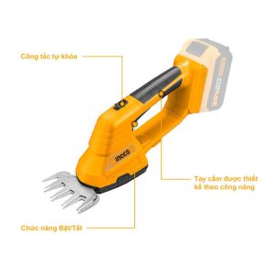 Máy cắt tỉa hàng rào dùng pin 20V INGCO CSTLI2001 - Đồ nghề, dụng cụ cầm tay, máy móc thiết bị INGCO chính hãng, giá tốt - hì