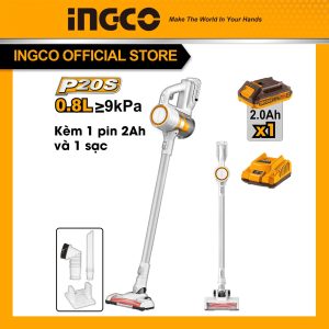 Máy hút bụi cầm tay pin 20V INGCO CVLI2006 công suất 120W (kèm 1 pin 2Ah và 1 sạc) - Đồ nghề, dụng cụ cầm tay, máy móc thiết