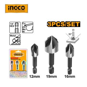 Bộ 3 mũi doa lỗ giấu vít INGCO DBCS0031 - Đồ nghề, dụng cụ cầm tay, máy móc thiết bị INGCO chính hãng, giá tốt - hình ảnh sản