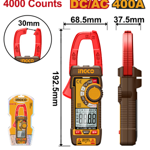 Đồng hồ kẹp dòng INGCO DCM62002 400A AC/DC, 4000 số đếm - Đồ nghề, dụng cụ cầm tay, máy móc thiết bị INGCO chính hãng, giá tố