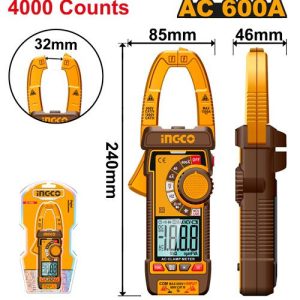 Ampe kìm AC kỹ thuật số Ingco DCM66001 600A - Đồ nghề, dụng cụ cầm tay, máy móc thiết bị INGCO chính hãng, giá tốt - hình ảnh