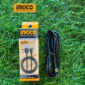 Dây cáp sạc USB Type-C INGCO IUCC01 chính hãng dây dài 1 mét và hỗ trợ tối đa dòng sạc 3A - Đồ nghề, dụng cụ cầm tay, máy móc