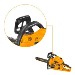 Máy cưa xích xăng 45.8cc INGCO GCS5451811 - Đồ nghề, dụng cụ cầm tay, máy móc thiết bị INGCO chính hãng, giá tốt - góc nhìn 2