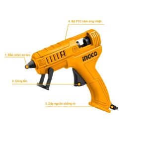 Súng bắn keo nến dùng điện INGCO GG708 - Đồ nghề, dụng cụ cầm tay, máy móc thiết bị INGCO chính hãng, giá tốt - góc nhìn 2