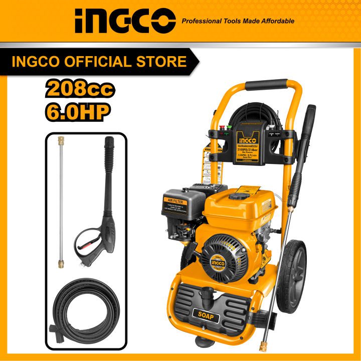 Máy xịt rửa cao áp dùng xăng INGCO GHPW2003 6.0Hp 4 Máy xịt rửa áp lực chạy xăng công suất 6.0Hp INGCO GHPW2003
