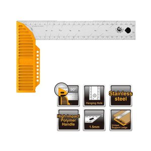 Thước góc vuông 300mm INGCO HAS123002 - góc nhìn 2