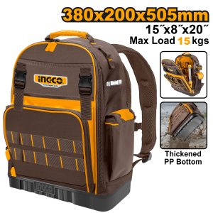 Ba lô đựng đồ nghề INGCO HBP03028 cho thợ, kỹ thuật, điện lạnh sửa chữa - Đồ nghề, dụng cụ cầm tay, máy móc thiết bị INGCO ch