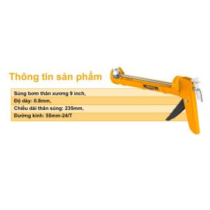 Súng bơm silicon INGCO HCG0309 - góc nhìn 3