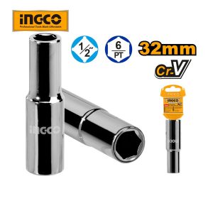 Đầu tuýp INGCO loại dài 32mm HHAST12323L - Đồ nghề, dụng cụ cầm tay, máy móc thiết bị INGCO chính hãng, giá tốt - hình ảnh sả