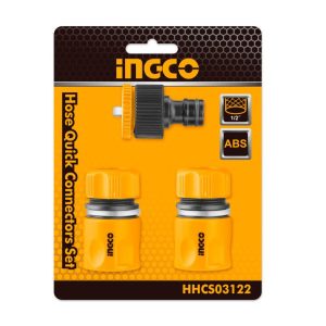Bộ 3 đầu nối nhanh máy xịt rửa xe, vòi xịt tưới cây INGCO HHCS03122 - Đồ nghề, dụng cụ cầm tay, máy móc thiết bị INGCO chính