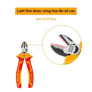 Bộ 3 kèm cách điện cao cấp thép Crv INGCO HIKPS28318 - góc nhìn 3