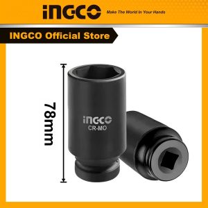 Bộ 10 đầu tuýp INGCO thép Cr-Mo 1/2" HKISSD12102L - Đồ nghề, dụng cụ cầm tay, máy móc thiết bị INGCO chính hãng, giá tốt - gó