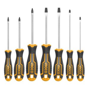 Bộ 7 tua vít thép Crv INGCO HKSD0728 - hình ảnh sản phẩm