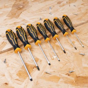 Bộ 7 tua vít thép Crv INGCO HKSD0728 - góc nhìn 5