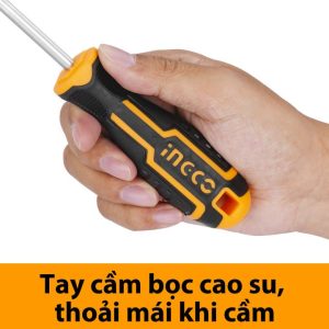 Bộ 7 tua vít thép Crv INGCO HKSD0728 - góc nhìn 4