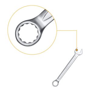 Bộ 12 cờ lê vòng miệng INGCO HKSPA1142 - góc nhìn 2