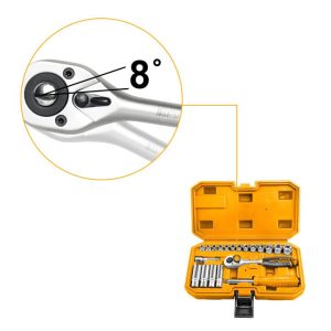 Bộ đầu tuýp INGCO 20 chi tiết HKTS14201 1/4 inch - hình ảnh sản phẩm