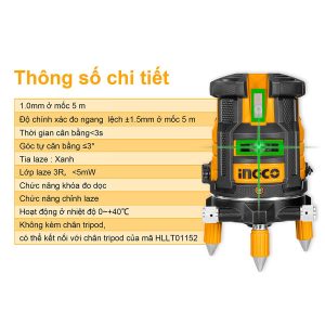 Máy đo mức cân bằng tia laser INGCO HLL305205 - góc nhìn 4