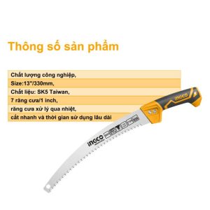 Cưa cầm tay lưỡi cong INGCO HPS3308 - góc nhìn 2