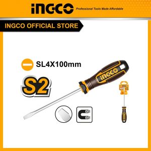 Tua vít dẹp SL4 dài 100mm INGCO HSDSL4100 - Đồ nghề, dụng cụ cầm tay, máy móc thiết bị INGCO chính hãng, giá tốt - hình ảnh s