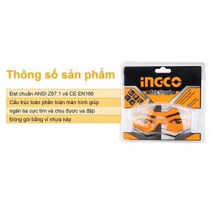 Kính bảo hộ mắt INGCO HSG05 - góc nhìn 2