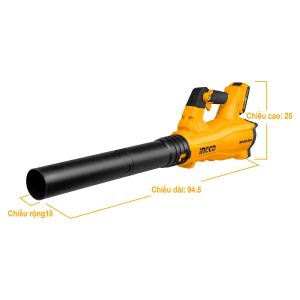 Máy thổi bụi dùng pin 20V INGCO CABLI20428 - góc nhìn 2